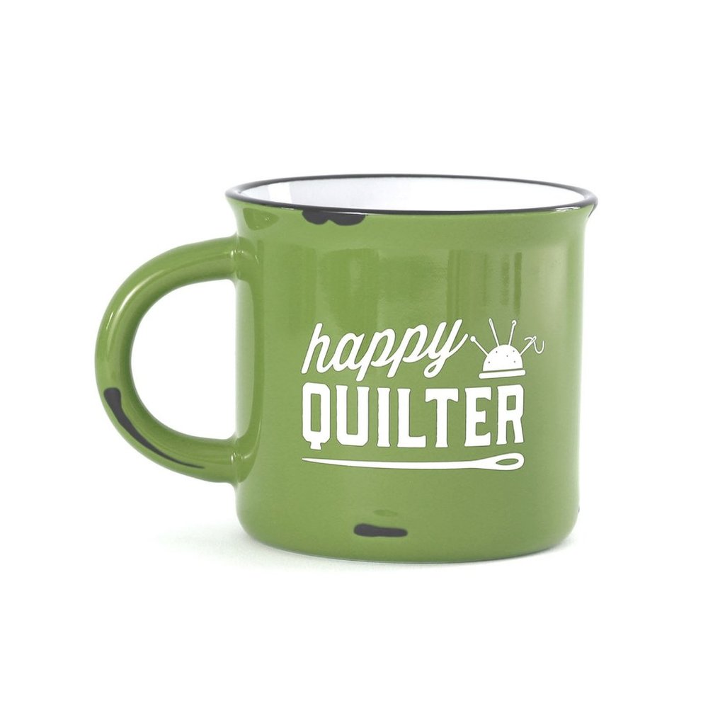 Quilters Camping Coffee Mug - GREEN